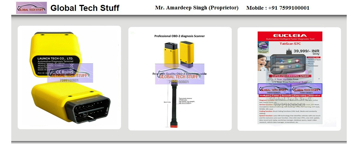 Global Tech Stuff l Car Scanners Manufacturer in India